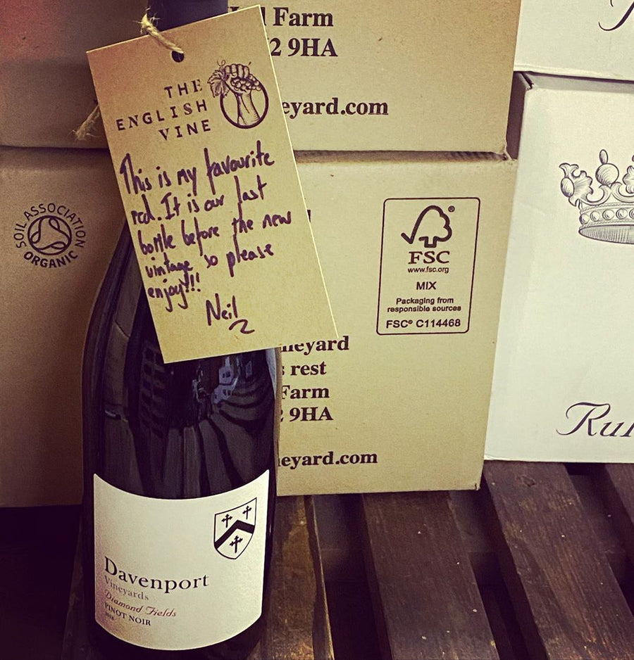 Davenport Red with Hand Written Gift note
